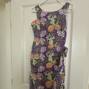 Patagonia Dress Hawaiian Tropical Pataloha 4 Purple Pineapple Ulu Paradise RARE